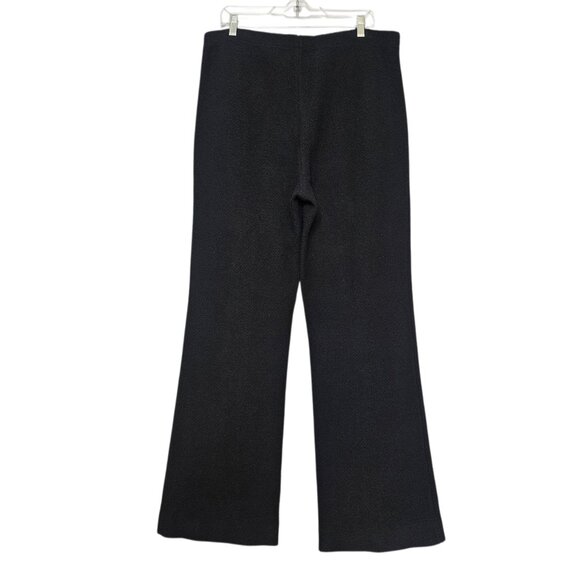 NWT $795 ST JOHN Knits Wool Blend Wide Leg Pants Black Women' SZ X-Large Texture - Picture 4 of 11